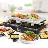 Domo Steengrill-grill-raclette DO9262G gourmetstel Zwart/houtkleur