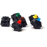 Keychron Gateron KS-3X Full Black Yellow keyboard switches Geel/zwart, 110 stuks