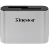 Kingston Workflow SD Reader kaartlezer Zilver/zwart