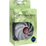 RAIJINTEK EOS 12 RBW ADD-2 case fan Zwart/transparant, 2 stuks, 4-pins PWM fan-connector