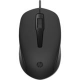 HP HP 150 Wired Mouse Zwart