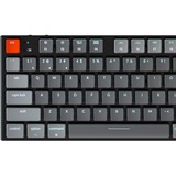 Keychron K1-N1, toetsenbord Grijs/grijs, US lay-out, Gateron Low Profile Red, RGB leds, ABS keycaps, Bluetooth