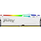 Kingston 16 GB DDR5-6000 werkgeheugen Wit, KF560C36BWE2A-16, Beast RGB, EXPO, XMP 