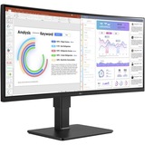 LG 34BQ77QC-B 34" Curved UltraWide monitor Zwart, 2x HDMI, 1x DP, USB-A, USB-C, HDR10, LAN, webcam, microfoon