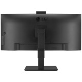 LG 34BQ77QC-B 34" Curved UltraWide monitor Zwart, 2x HDMI, 1x DP, USB-A, USB-C, HDR10, LAN, webcam, microfoon