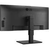 LG 34BQ77QC-B 34" Curved UltraWide monitor Zwart, 2x HDMI, 1x DP, USB-A, USB-C, HDR10, LAN, webcam, microfoon