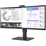 LG UltraWide 34BQ77QC-B 34" Curved monitor Zwart, 2x HDMI, 1x DP, USB-A, USB-C, HDR10, LAN, webcam, microfoon