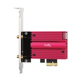 Cudy AX5400 Wi-Fi 6E Bluetooth 5.3 PCI-E Adapter wlan adapter Rood