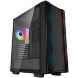 DeepCool CC560 ARGB V2  midi tower behuizing Zwart | 2x USB-A | RGB | Tempered Glass