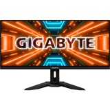 GIGABYTE M34WQ 34" UltraWide gaming monitor Zwart, 2x HDMI, 1x DisplayPort, AMD Free-Sync, 144Hz