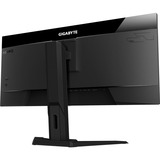 GIGABYTE M34WQ 34" UltraWide gaming monitor Zwart, 2x HDMI, 1x DisplayPort, AMD Free-Sync, 144Hz