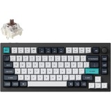 Keychron Q1 Max-M3, toetsenbord Zwart, US lay-out, Gateron Jupiter Brown, RGB leds, 75%, KSA double-shot PBT, hot swap, Knob, 2.4GHz | Bluetooth 5.1 | USB-C