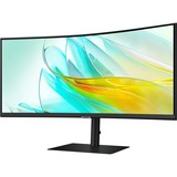 SAMSUNG ViewFinity LS34C652UAUXEN 34" Curved UltraWide monitor Zwart, HDMI, DisplayPort, Sound, RJ-45, USB-C