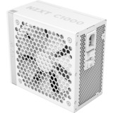 NZXT C1000 Gold ATX 3.1, 1000 Watt voeding  Wit, 1x 16-pins grafische kaartconnector, 6x PCIe, kabelmanagement