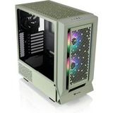 Thermaltake  midi tower behuizing Lichtgroen | 2x USB-A | 1x USB-C | RGB | Window