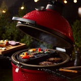 Kamado Joe Konnected Joe digitale houtskoolgrill en -roker barbecue Rood/zwart, Ø 46cm, Wi-Fi, App