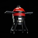 Kamado Joe Konnected Joe digitale houtskoolgrill en -roker barbecue Rood/zwart, Ø 46cm, Wi-Fi, App