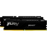 Kingston FURY 64 GB DDR5-6000 Kit werkgeheugen Zwart, KF560C30BBEK2-64, Fury Beast, XMP, EXPO