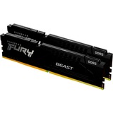 Kingston FURY 64 GB DDR5-6000 Kit werkgeheugen Zwart, KF560C30BBEK2-64, Fury Beast, XMP, EXPO