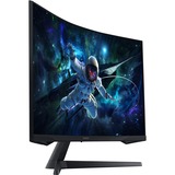 SAMSUNG Odyssey G5 G55C 32" Curved gaming monitor Zwart, 1x HDMI, 1x DisplayPort, 165 Hz