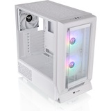 Thermaltake Ceres 350 MX - Snow midi tower behuizing Wit | 2x USB-A | 1x USB-C | RGB | Tempered Glass