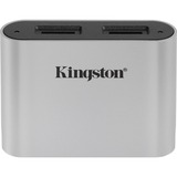 Kingston Workflow microSD Reader kaartlezer Zilver/zwart