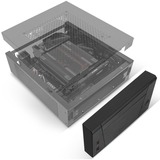 SilverStone SST-ML10B HTPC behuizing Zwart | 2x USB-A