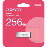 ADATA UR350 256 GB usb-stick nikkel/zwart, USB-A 3.2 Gen 1 (5 Gbit/s)