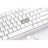 Ducky One 3 Classic Pure White TKL, toetsenbord Wit, US lay-out, Cherry MX Red, RGB led, Double-shot PBT, Hot-swappable, QUACK Mechanics, 80%