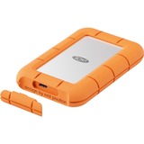 LaCie Rugged Mini 4 TB externe SSD Oranje/zilver, USB-C 3.2 Gen 2x2 (20 Gbit/s)