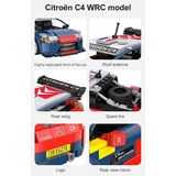 CaDA Sports Car - Citroen C4 WRC Constructiespeelgoed C51078W, schaal 1:20, Dual Mode control