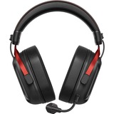 MCHOSE S9 Pro Wireless  over-ear gaming headset Zwart/rood, PC / laptop / Playstation / Switch / Smartphone, 2.4G / Bluetooth / Wired / Type-C	