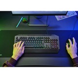 Trust GXT 836 Evocx, gaming toetsenbord Zwart, US lay-out, Membraan, RGB