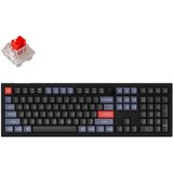 Keychron V6-D1, gaming toetsenbord Zwart, US lay-out, Keychron K Pro Red, RGB leds, Double-shot PBT, hot swap, Knob