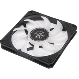 SilverStone Air Slimmer 120 ARGB case fan Zwart/transparant, 4-pins PWM fan-connector