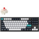 Keychron Q3 Max-M1, toetsenbord Zwart, US lay-out, Gateron Jupiter Red, RGB leds, 80% TKL, KSA double-shot PBT, hot swap, Knob, 2.4GHz | Bluetooth 5.1 | USB-C