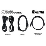 iiyama ProLite XUB2797QSU-W2 27" monitor Wit, 100 Hz, HDMI, DisplayPort, USB, Adaptive Sync