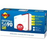 AVM FRITZ!Box 5690 Pro Edition International router Wit/rood, Mesh Wi-Fi