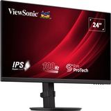 ViewSonic VG2408A 24" monitor Zwart, 1x HDMI, 1x DisplayPort, USB-C, USB-A, sound, 100 Hz