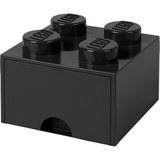 Room Copenhagen LEGO Brick Drawer 4 Zwart opbergdoos Zwart