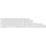 Keychron Low Profile Double Shot PBT Keycap-Set keycaps Wit, 118 Stuks, ANSI Layout