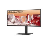 LG 34BA75QE 34" Curved UltraWide monitor Zwart, HDMI, DisplayPort, Audio, LAN, USB-C