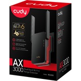 Cudy AX3000 Mesh Wi-Fi 6 Range Extender repeater Zwart