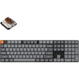 Keychron K5 Max-H3, toetsenbord Zwart, US lay-out, Gateron Low Profile 2.0 Mechanical Brown, RGB leds, Double-shot PBT, hot swap, 2.4GHz | Bluetooth 5.1 | USB-C