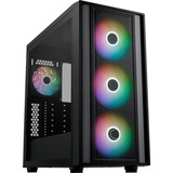 Cooler Master MasterBox 600 midi tower behuizing Zwart | 2x USB-A | 1x USB-C | RGB | Tempered Glass