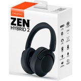 Creative Zen Hybrid 2 over-ear hoofdtelefoon Zwart, Bluetooth 5.2, USB-C, hybride ANC