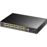 Cudy 24-GbE PoE+ Switch with 2 Uplink GbE and 2 Uplink SFP Zwart