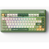 Iqunix OG80 Camping Wireless Mechanical Keyboard, gaming toetsenbord Groen/oranje, US lay-out, IQUNIX Moonstone, RGB leds, 80% (TKL), Hot-swappable, PBT, 2.4GHz | Bluetooth 5.1 | USB-C