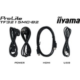 iiyama ProLite TF3215MC-B2 38" monitor Zwart, VGA, HDMI, DisplayPort, Touch