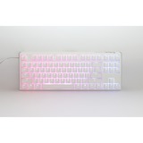 Ducky One 3 Classic Pure White TKL, toetsenbord Wit, US lay-out, Cherry MX Speed Silver, RGB led, Double-shot PBT, Hot-swappable, QUACK Mechanics, 80%